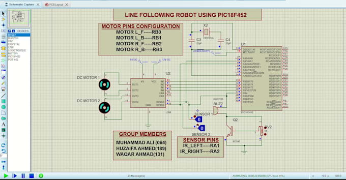 proteus simulations and assist with lab tasks and assignments