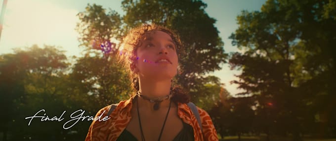 professional color grading cinematic look for tvc and music video