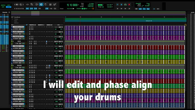 edit and phase align your drums