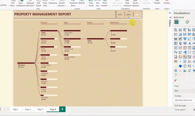 design and build interactive power bi reports