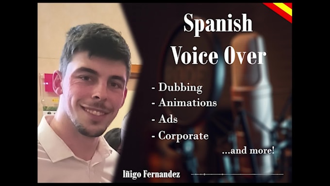 record a voice over in castilian spanish