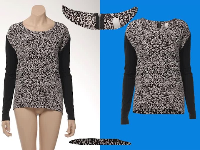 do hair masking, neck joint, ghost mannequin
