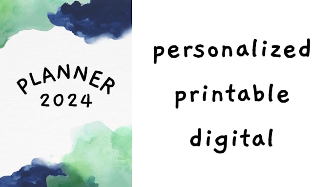 do printable digital planner for 2024