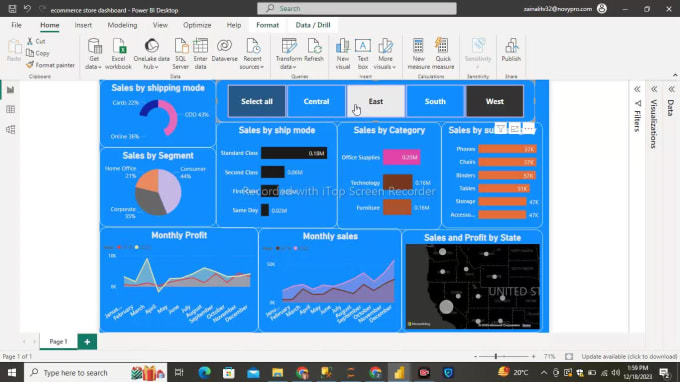 Make power bi dashboard , data visualization and data analysis by ...