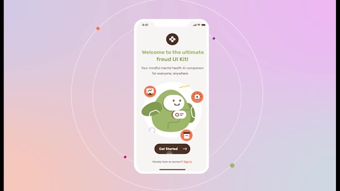 create a modern UI UX animation