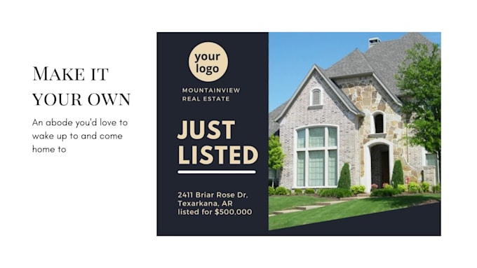 design real estate postcards