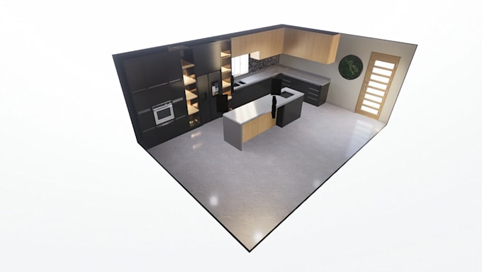 To create isonometric render realistic interior and exterior by ...