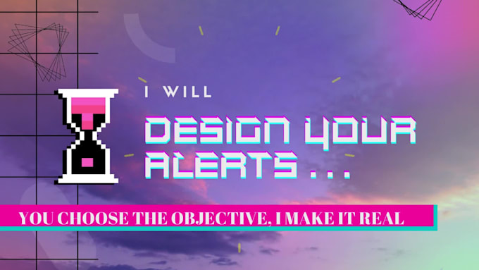 illustrate and make an original alert for your streams