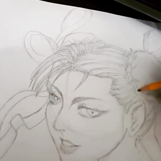 make a sketch of any characters you like or need