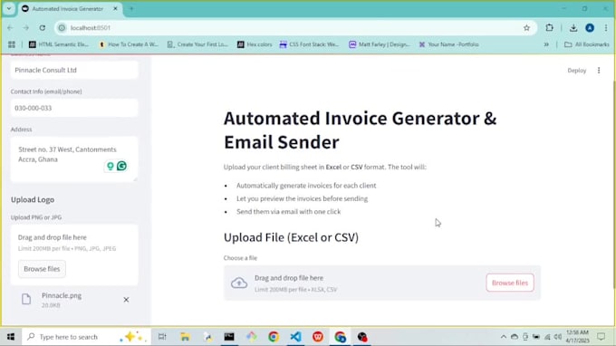 automatically generate PDF invoices with python