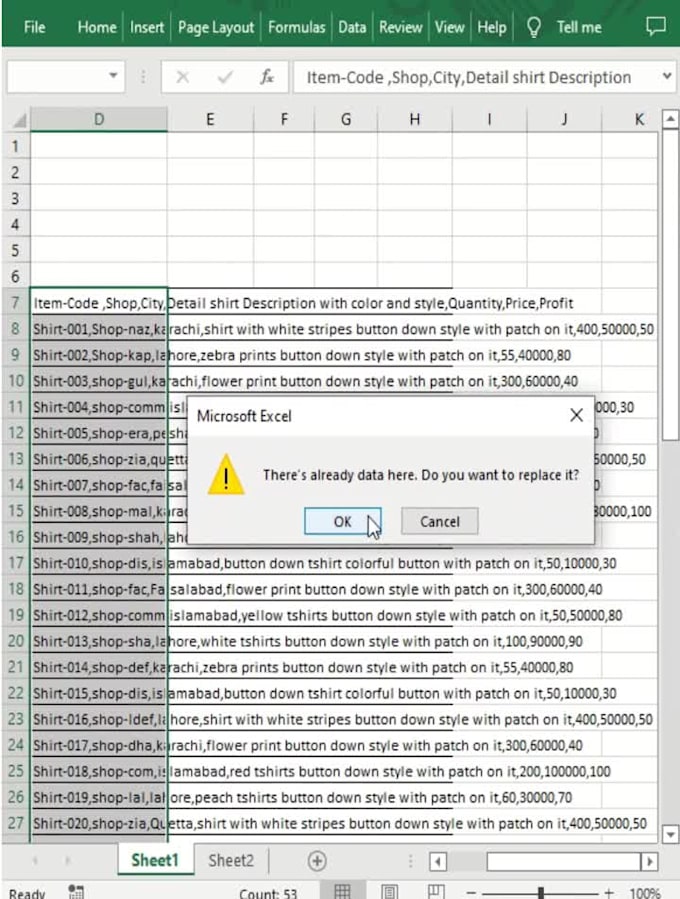 do excel data cleaning ,formatting ,marge ,split csv file