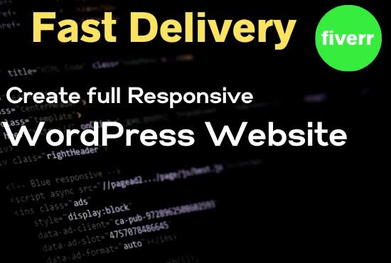 design, fix errors, build responsive your wordpress website