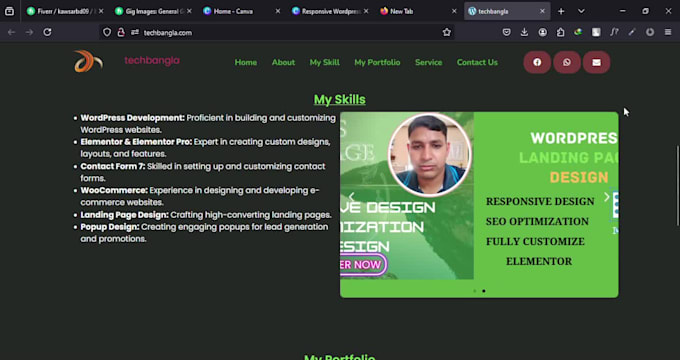 build responsive wordpress website design,redesign using elementor