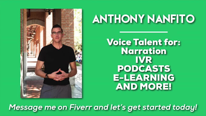 record a professional natural american male voice over