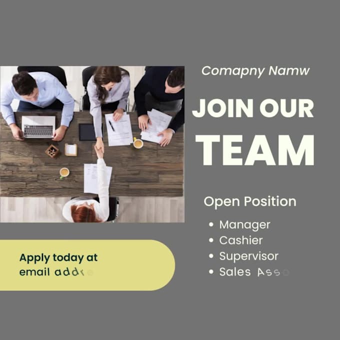 write professional job description and job ads or posts for any position