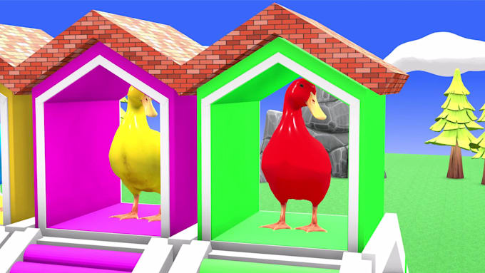 create 3d animals crossing videos