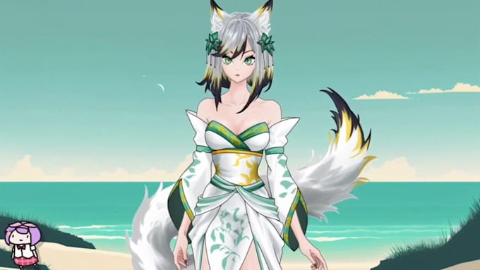 create custom live2d model, anime vtuber avatar, facerig, animaze, prprlive