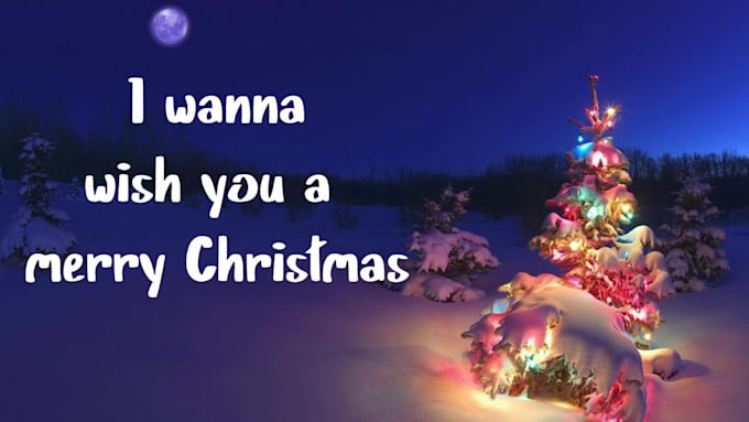 create lyrics video for hymns poem or song