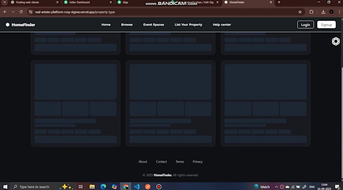 create a professional real estate website