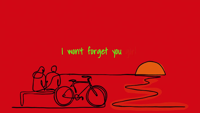 create genuine drawing lyric video animation