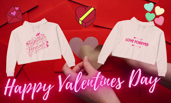 do custom crop hoodie for valentines day