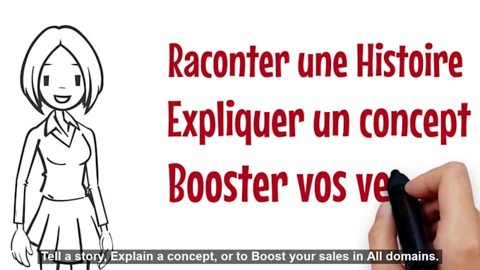 create a custom french whiteboard explainer video