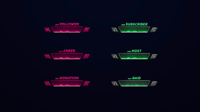 do unique animated alerts for your streaming