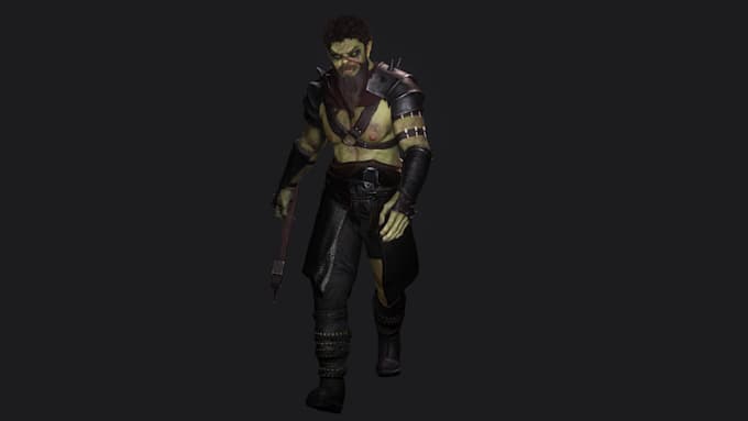 make you 3d fantasy character or creature or monster or devil for game