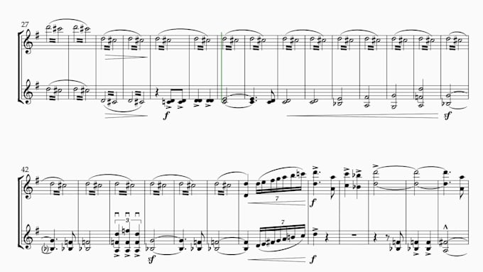 arrange or transcribe anything for strings or solo violin