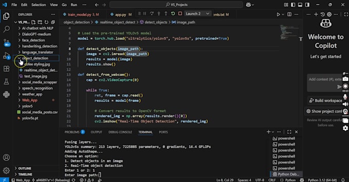 do python programing projects and tasks