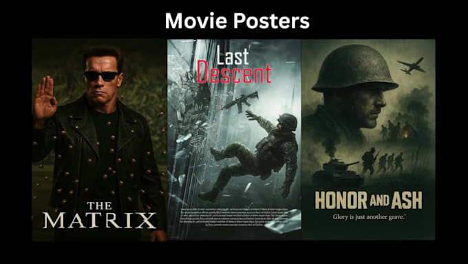 design a movie poster using ai and photoshop