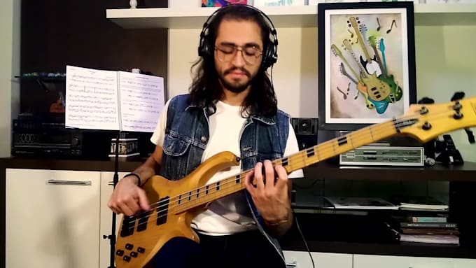 transcribe the melodic instruments line from the song