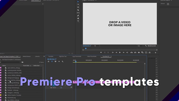 create after effects, premiere pro, mogrt template from scratch
