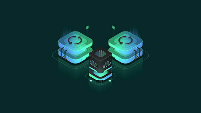 design professional isometric web animation for your landing page