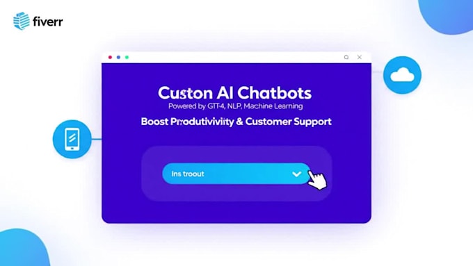 develop a custom ai chatbot for websites, apps or messaging