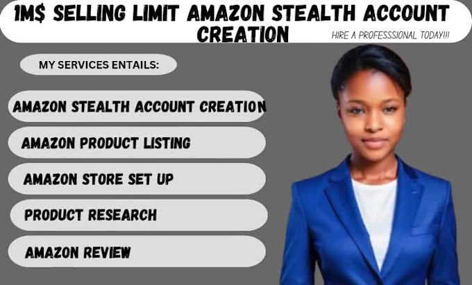 create amazon stealth account amazon product listing store set up