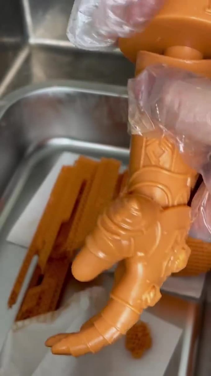 design 3d print 8k sla resin, support plugging and uv cleaning and drying