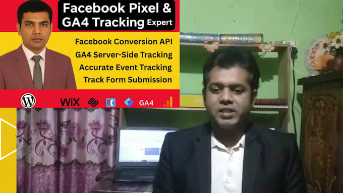 fix or setup facebook pixel,ga4,server side tracking, meta conversion API, GTM
