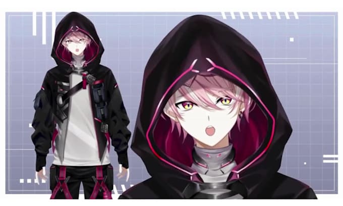 do 2d vtuber model live2d rigging, facerig 3d vtuber model