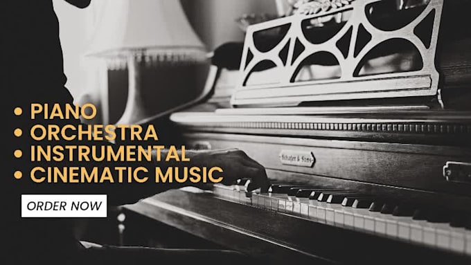 create cinematic background music and piano instrumental