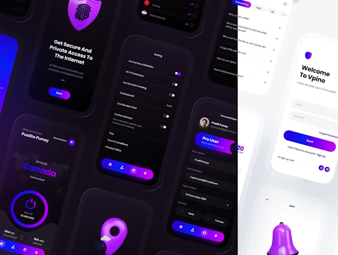 develop custom VPN app for android and IOS
