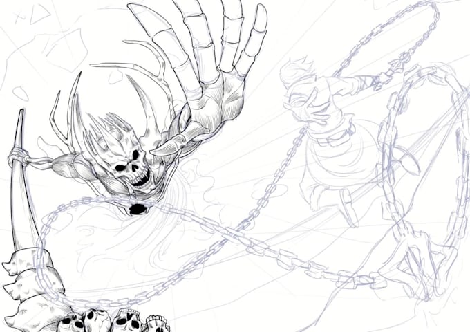 draw great manga style illustrations for you