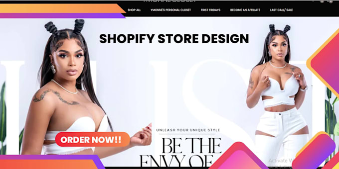 design shopify shine on store, shopify dropshipping store design, redesign seo