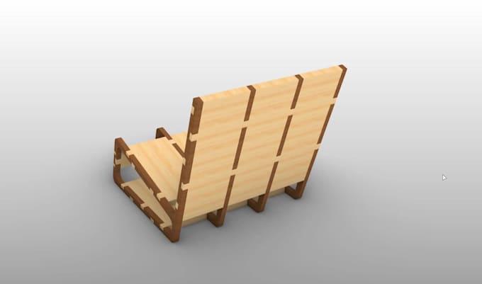 design this chair with cnc cutting