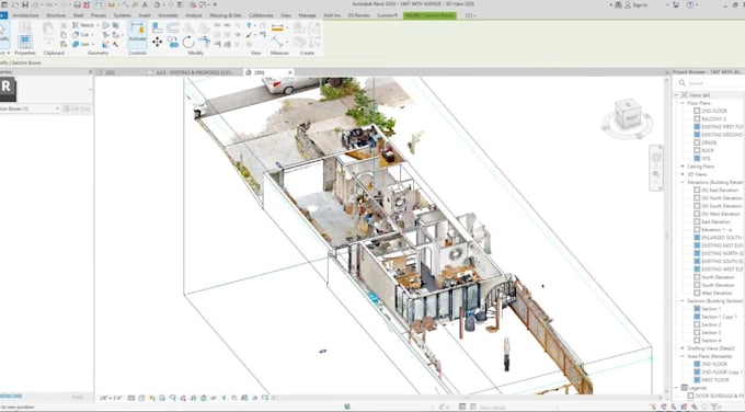 do point cloud to revit 2d and 3d