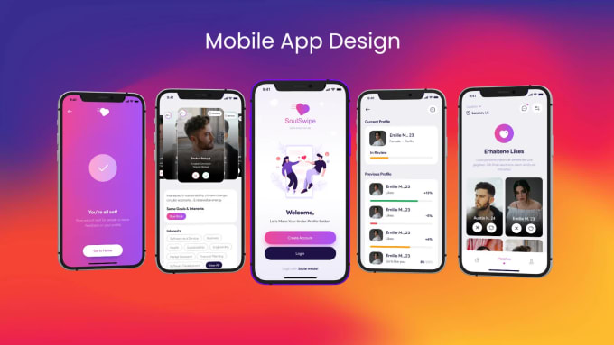 Create mobile app ui design by Princy_ui | Fiverr