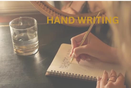 do handwriting notes and letters