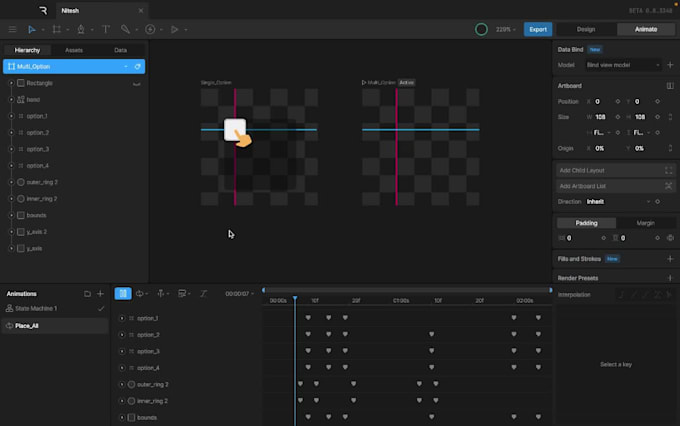 create interactive rive lottie animation ai character avatar image to vector svg