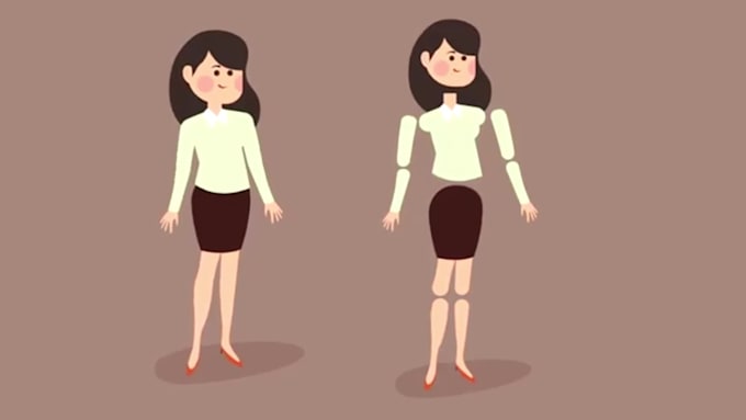 design custom 2d character of your like with multiple poses