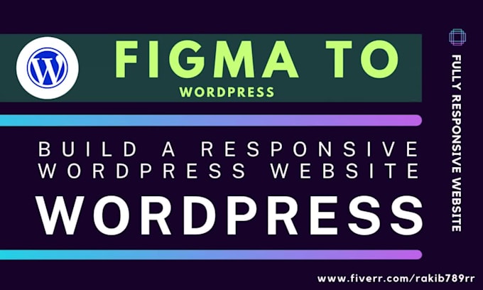 convert figma,psd to wordpress high quality website